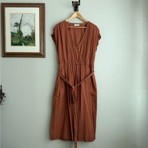 Universal Thread Terracotta Gingham Midi Dress